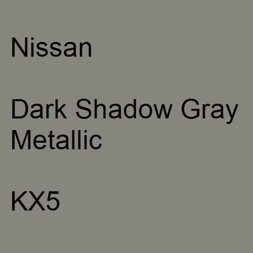 Nissan, Dark Shadow Gray Metallic, KX5.